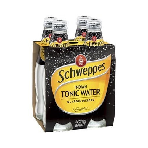 Schweppes Tonic Water 4 x 300ml Bottles