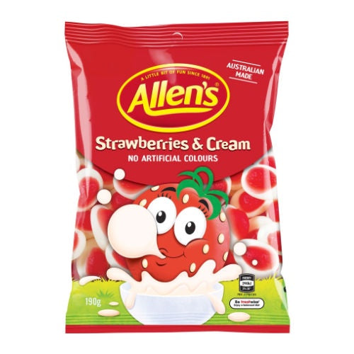 Allen's Strawberry and Cream Lollies 190g