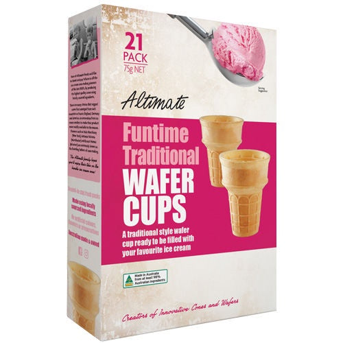 Altimate Funtime Traditional Wafer Cups 21 Pack