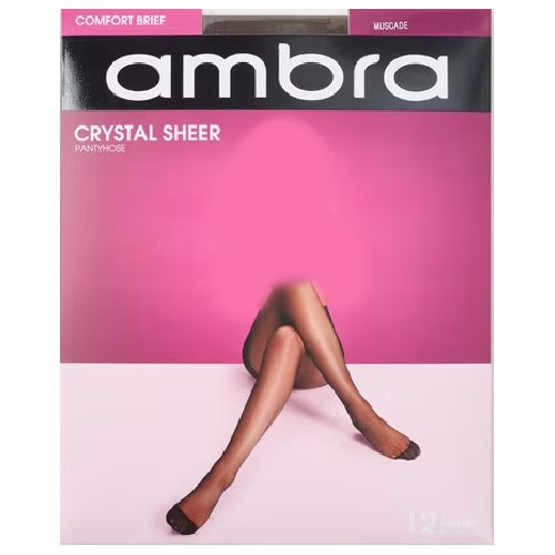 Ambra Crystal Sheer, Comfort Brief, Tall - Muscade