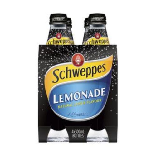 Schweppes Lemonade 4 x 300ml Bottles