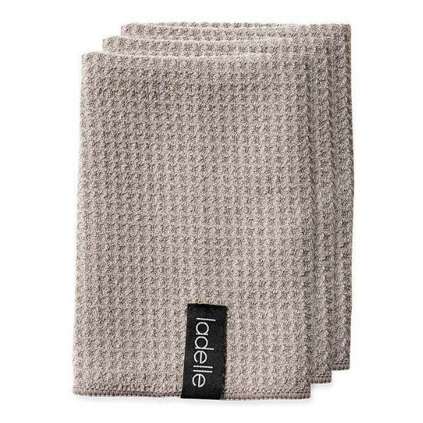 Ladelle Microfibre 3 pack dishcloth - Stone