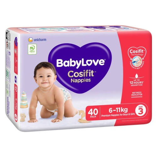 BabyLove Cosifit Nappies Size 3  40pk