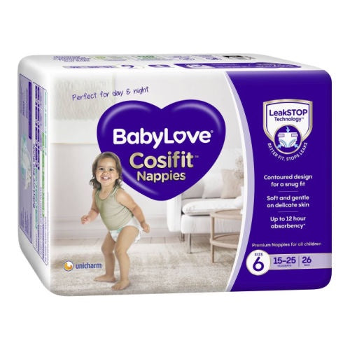 BabyLove Cosifit Nappies Size 6 26pk