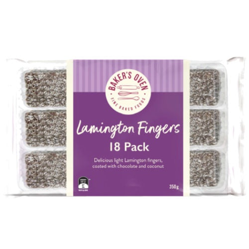 The Bakers Oven Lamington Fingers 350g