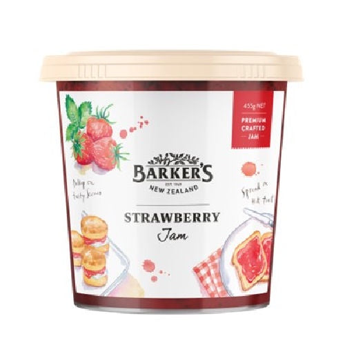 Barkers New Zealand Strawberry Jam 455g