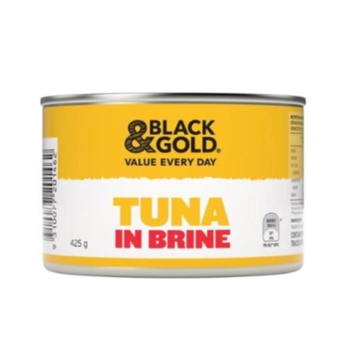 Black & Gold Tuna Chunks in Brine 425g