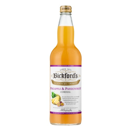 Bickfords Pineapple and Passionfruit Cordial 750ml