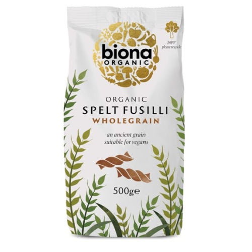 Biona Organic Wholegrain Spelt Fusilli 500g