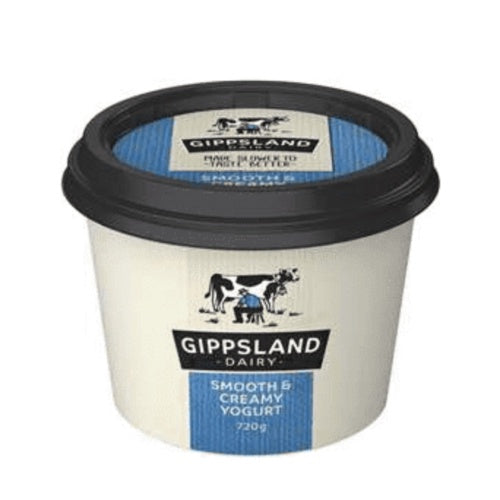 Gippsland Dairy Smooth & Creamy Plain Yoghurt 720g