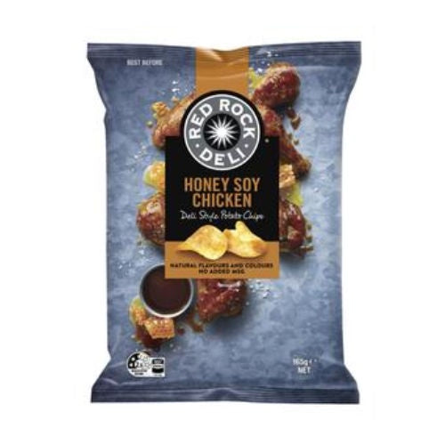 Red Rock Deli Potato Chips Honey Soy Chicken 165g