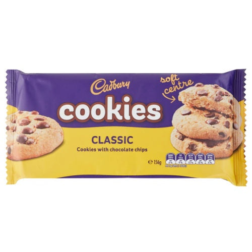 Cadbury Classic Choc Chip Cookies 156g