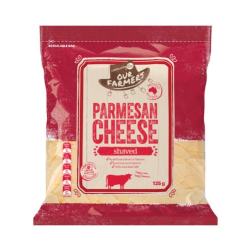 Community Co Parmesan Cheese Shaved 125g