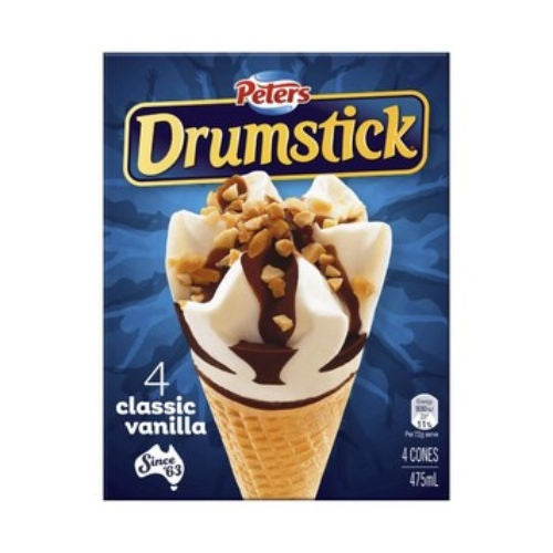 Peters Drumstick Classic Vanilla 4pk