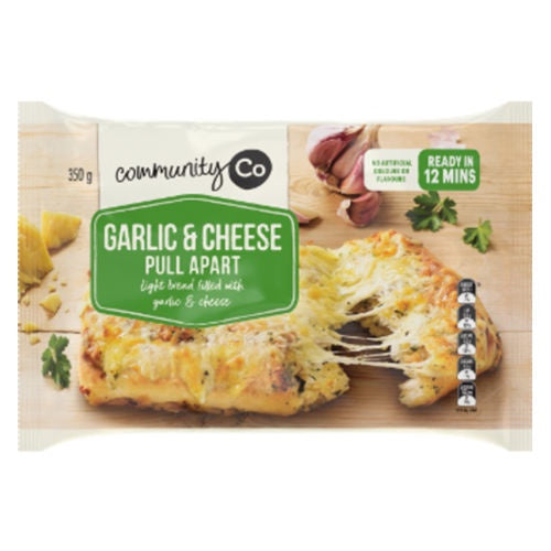 Community Co Garlic & Cheese Pull Apart 350g