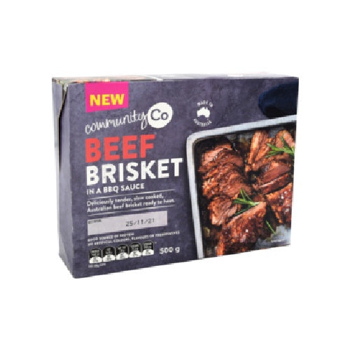 Community Co Slow Cooked Beef Brisket in BBQ Sauce 500g