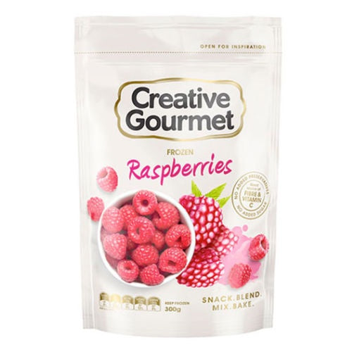 Creative Gourmet Frozen raspberries 300g