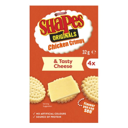 Arnott's Chicken Crimpy Shapes Cracker & Tasty Cheese 32g