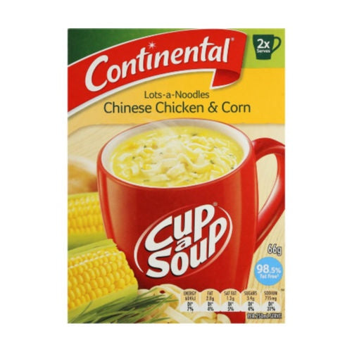 Continental Cup A Soup Chinese Chicken & Corn with Lots of Noodles  66g