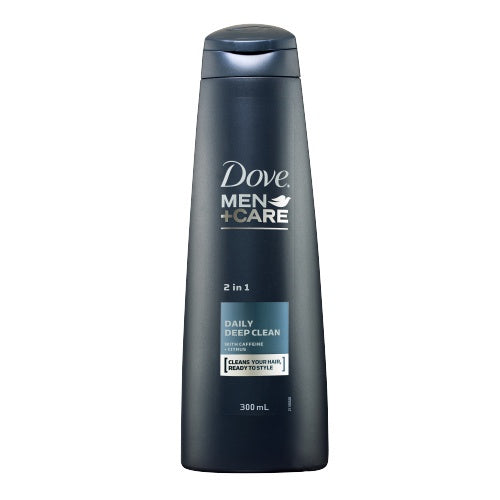 Dove Men Shampoo 2 in 1 Daily Deep Clean 300ml