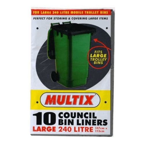 Multix Council Bin Liners 240L 10Pk