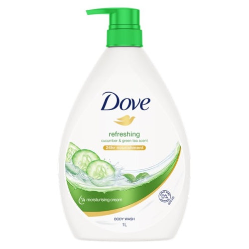 Dove Refreshing Body Wash Cucumber & Green Tea 1L