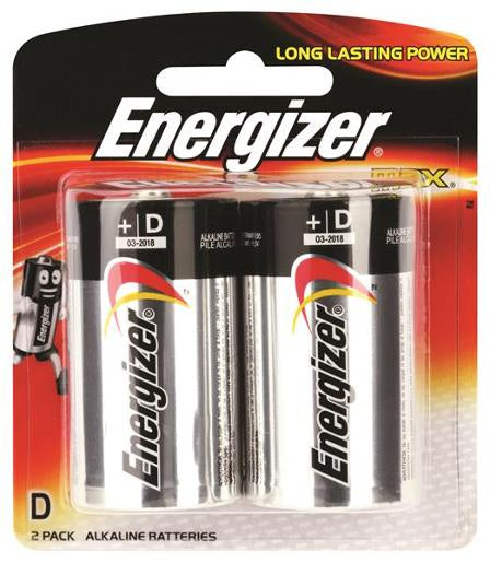 Energizer Max D Battery 2pk