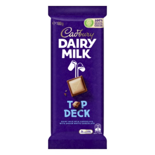 Cadbury Dairy Milk Top Deck Chocolate Block 180g