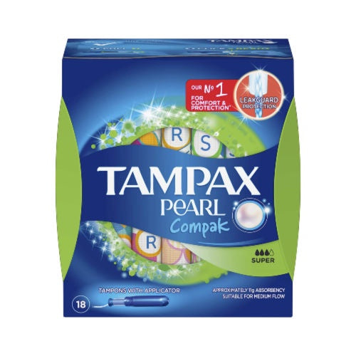 Tampax Pearl Compak Super x 18