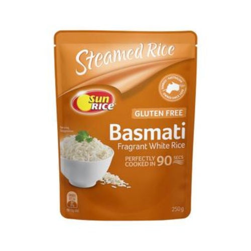 SunRice Steamed Basmati Fragrant Rice 250g