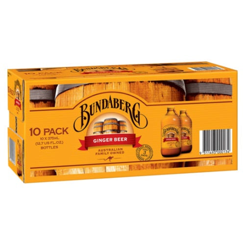 Bundaberg Ginger Beer 375ml  10 pack