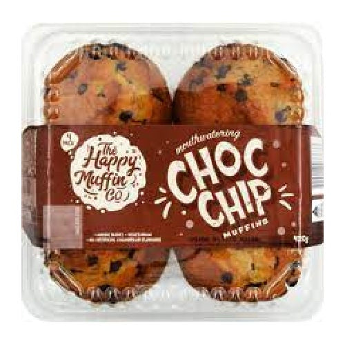 Happy Muffin Co Choc Chip Muffin 420g 4pk