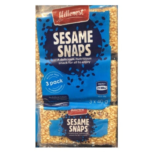 Hillcrest Sesame Snaps 120g 3 Pk