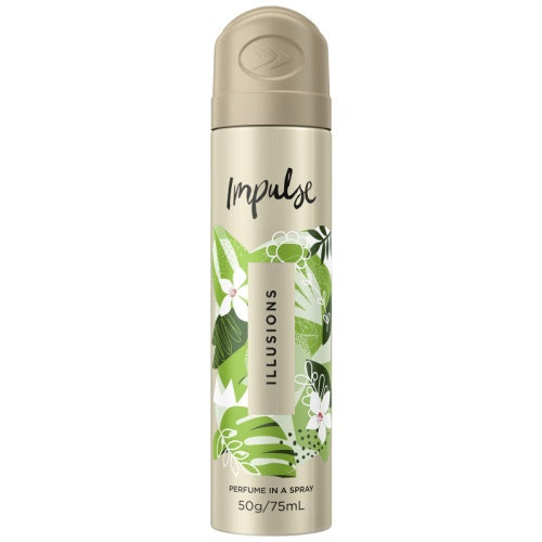 Impulse Body Spray Aerosol Deodorant Illusions 75ml