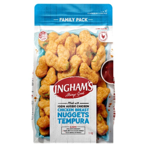 Ingham Tempura Chicken Breast Nuggets 1kg