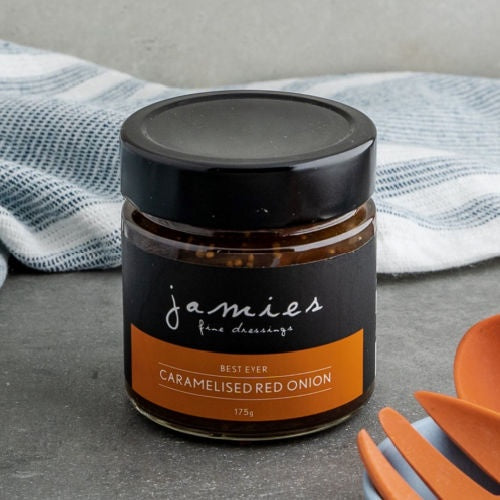 Jamies Fine Dressings  Caramelized Red Onions 175g