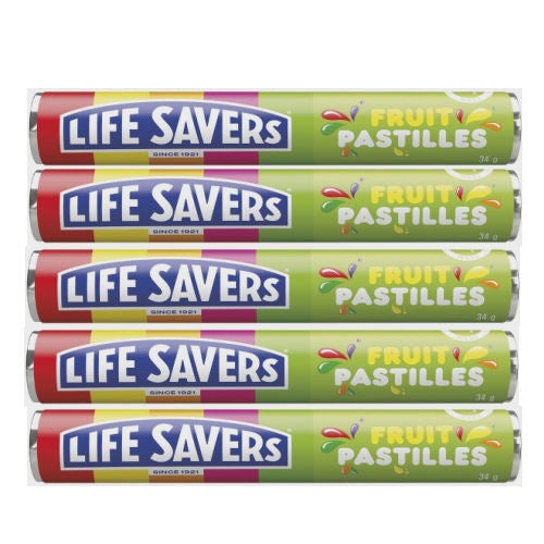 Life Savers Fruit Pastilles 34g 5 Pack