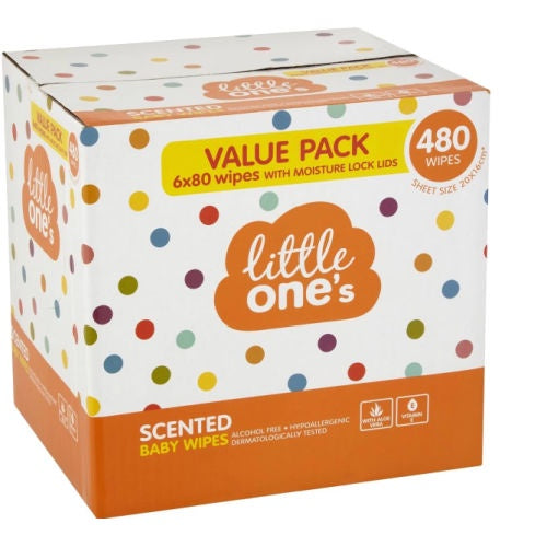 Little One's Scented Baby Wipes 480pk