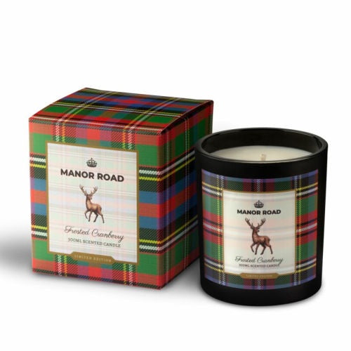 Manor Road Frosted Cranberry Scented Candle 300ml