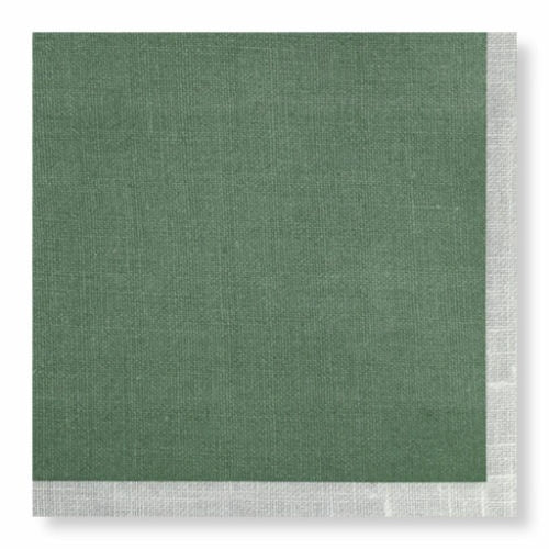 Manor Road Linen Green Dinner Serviettes 20 p