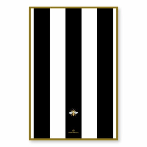 Manor Road Striped Bee Tea Towel