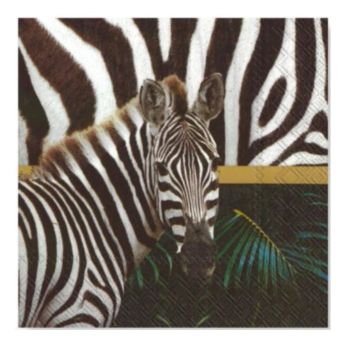 Manor Road Wild Stripes Luncheon Serviettes 20 pk