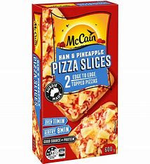 Mccain Ham & Pineapple Pizza Slices 2pk 600g