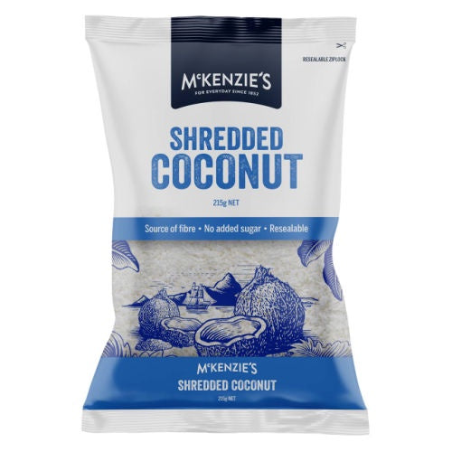 McKenzies Shredded Coconut  215g