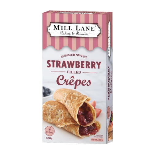 Mill Lane Strawberry Filled Crepes 320g 4Pk