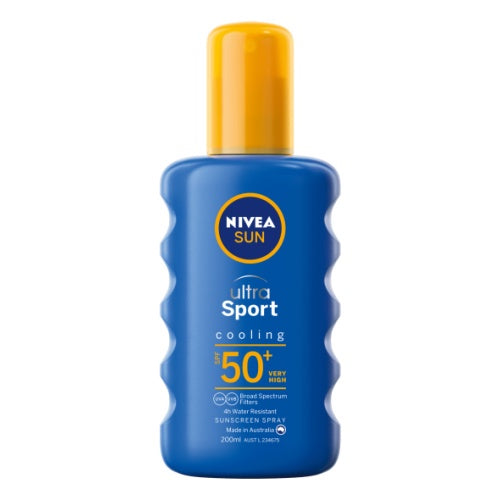 Nivea Ultra Sport Moisturising Sunscreen Spray Lotion SPF50+ 200ml