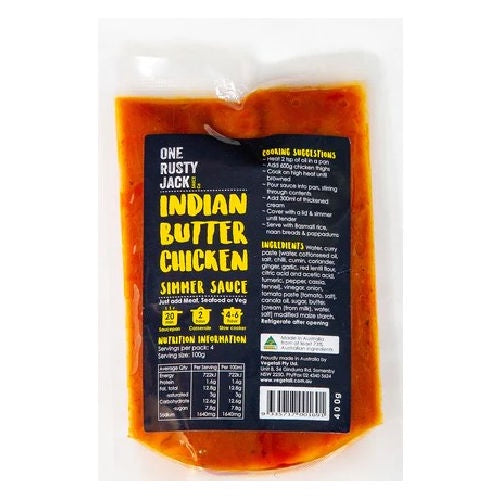 One Rusty Jack Indian Butter Chicken Simmer Sauce 400g