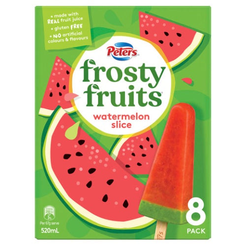 Peters Frosty Fruits Watermelon Slice 8 Pack