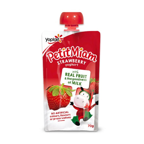 Petit Miam Strawberry Yoghurt Pouch 70g