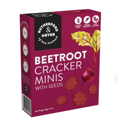 Rutherford & Meyer Beetroot Cracker Minis With Seeds 90g